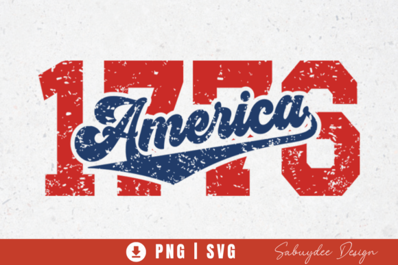 America 1776 Year of Freedom 4th of July Graphics