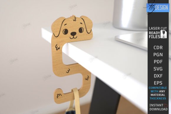 Animal Bag Hook Holder Laser Cut CNC