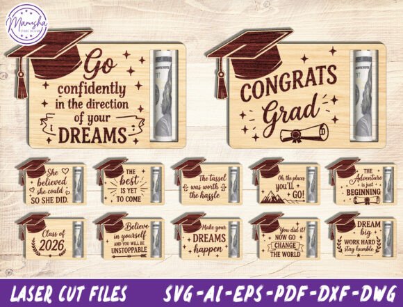 Graduation Money Holder SVG Bundle