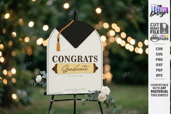 Graduation Welcome Sign Laser Cut CNC
