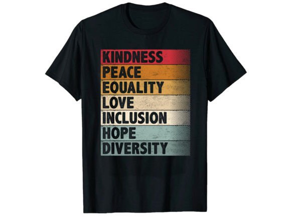 Kindness Black History Month T-Shirt Graphics