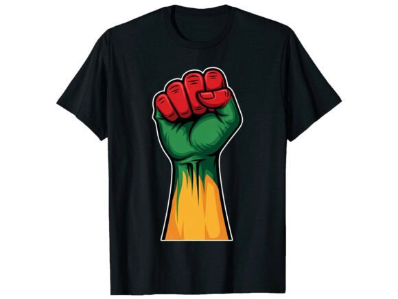Power Fist Black History Month T-Shirt Graphics