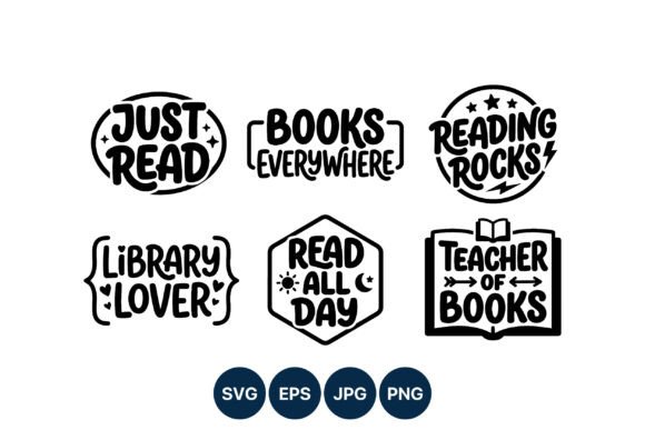 Reading Quotes Black White Vector Art Graphics