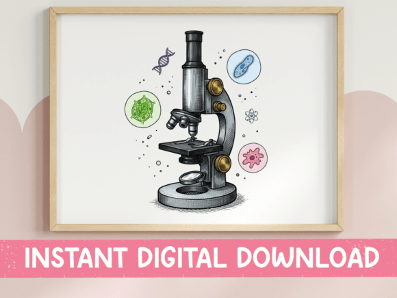 Science Microscope Biology Design Graphics
