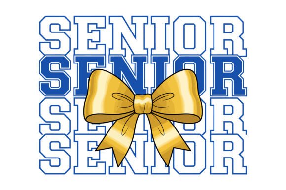 Senior Senior Senior Bow Design Graphics