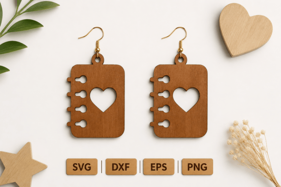Teacher Earrings Laser Cut File